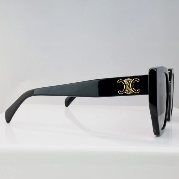 NEW Celine CL40239F 01F 55mm Butterfly Black Sunglasses with Grey Lens - Picture 6 of 11